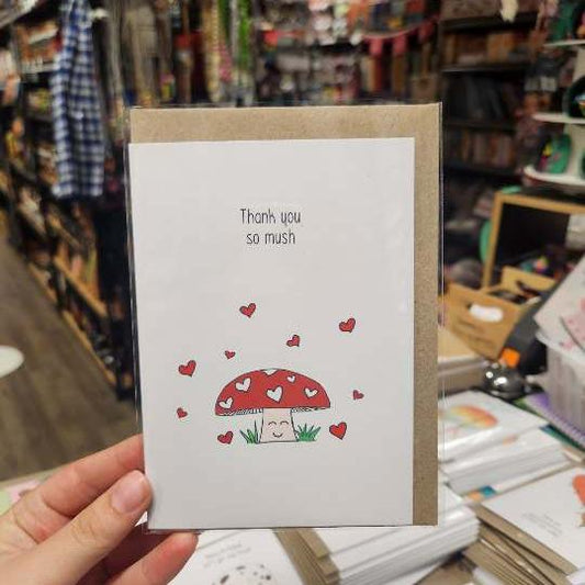 Greeting Card Punny Mushroom