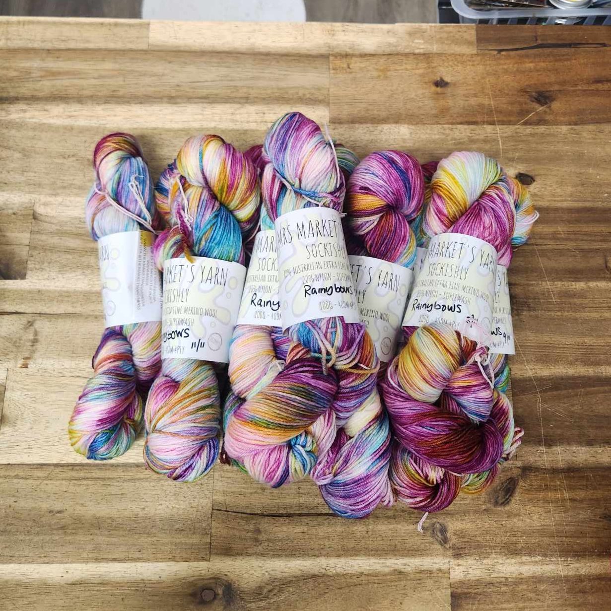 Mrs Market's Sockishly Hand Dyed Yarn 4ply