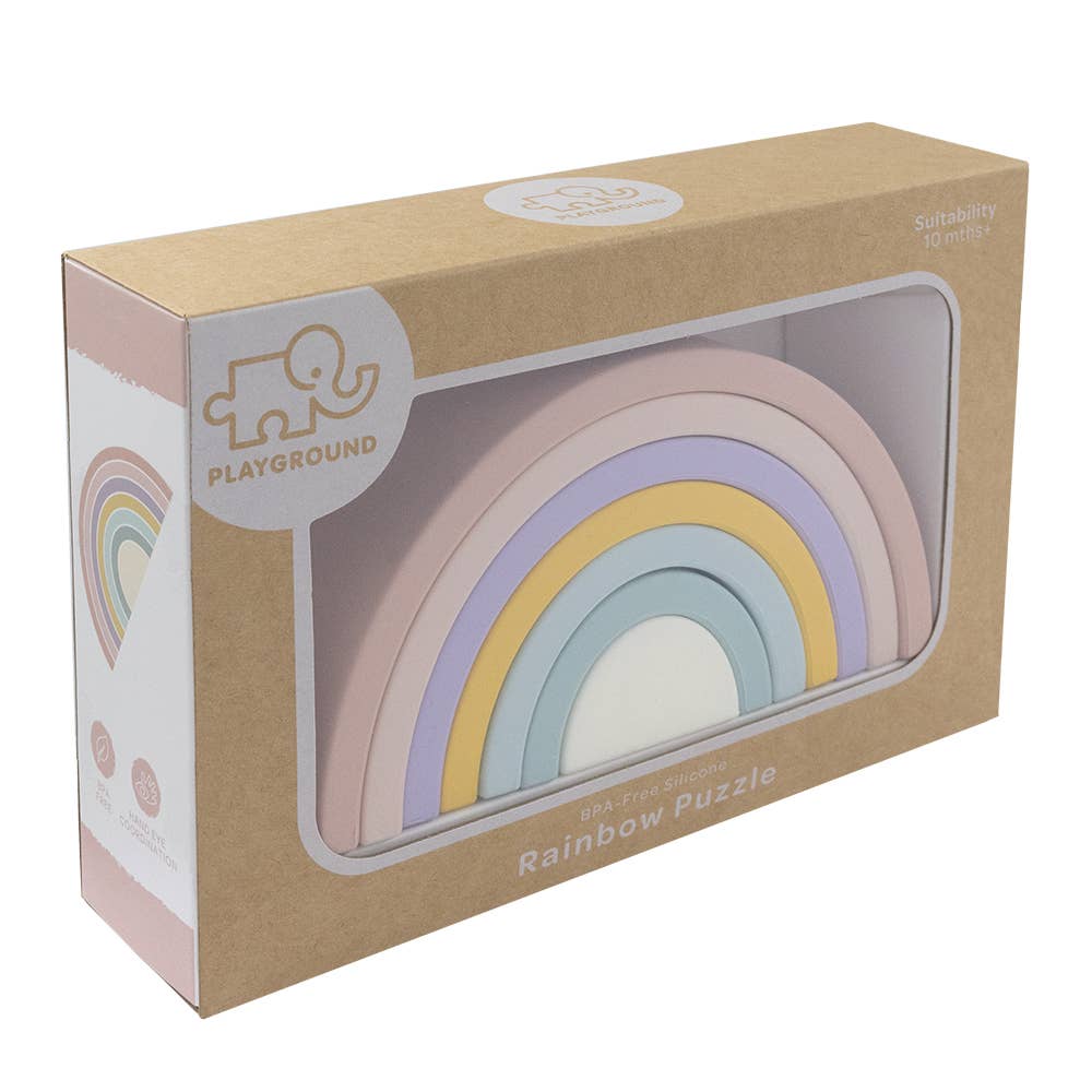Silicone Rainbow Puzzle - Rose