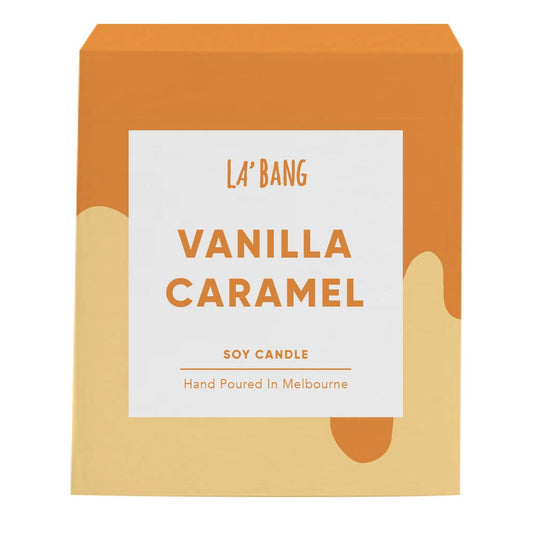 Wooden wick Candle - Vanilla Caramel