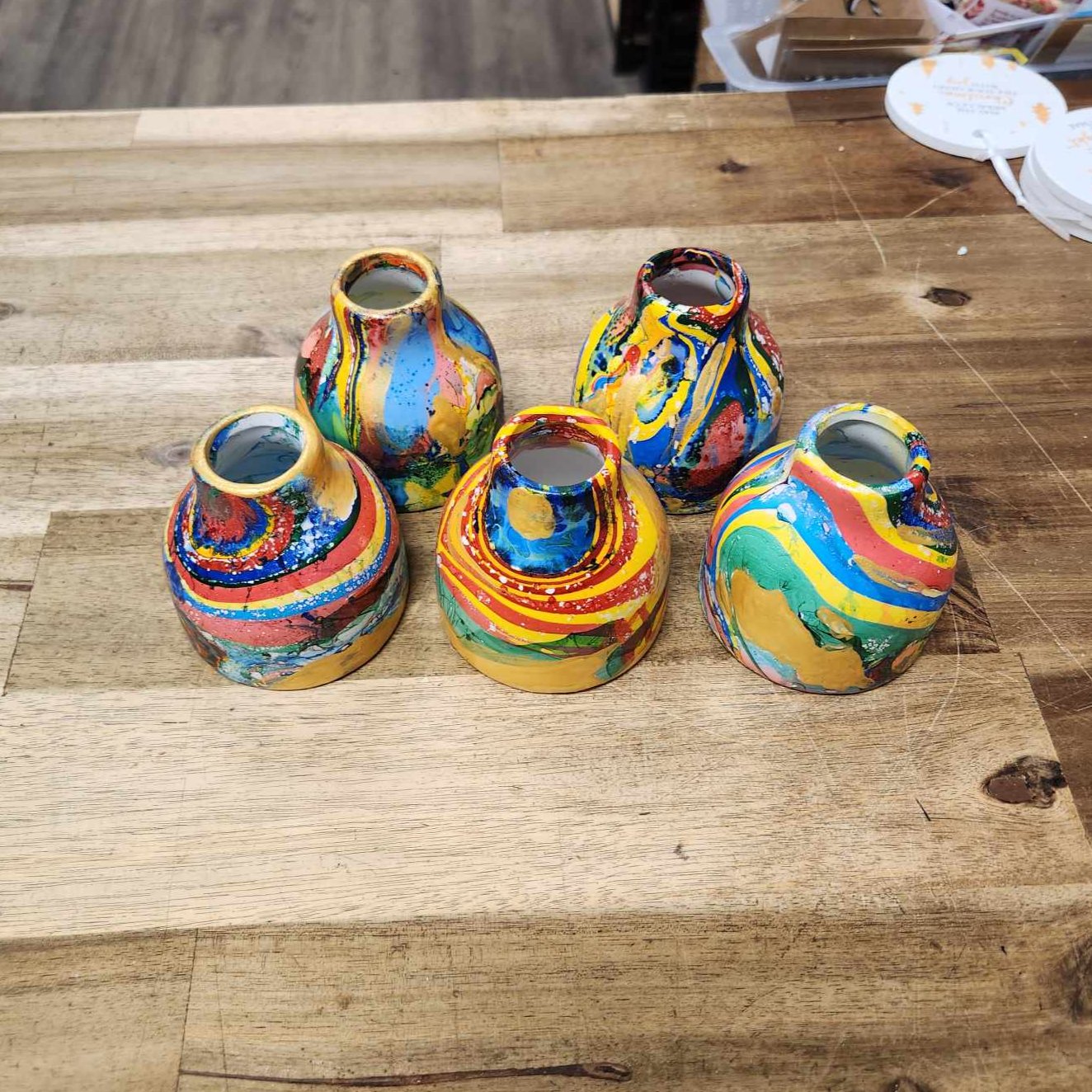 Dip Painted Vase Small
