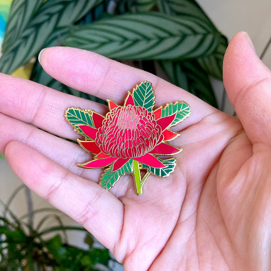 Enamel Pin - Waratah