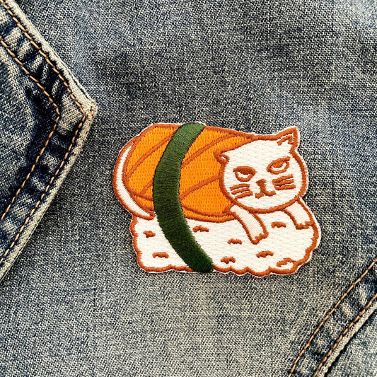 Embroidered Patch - Sushi Cat