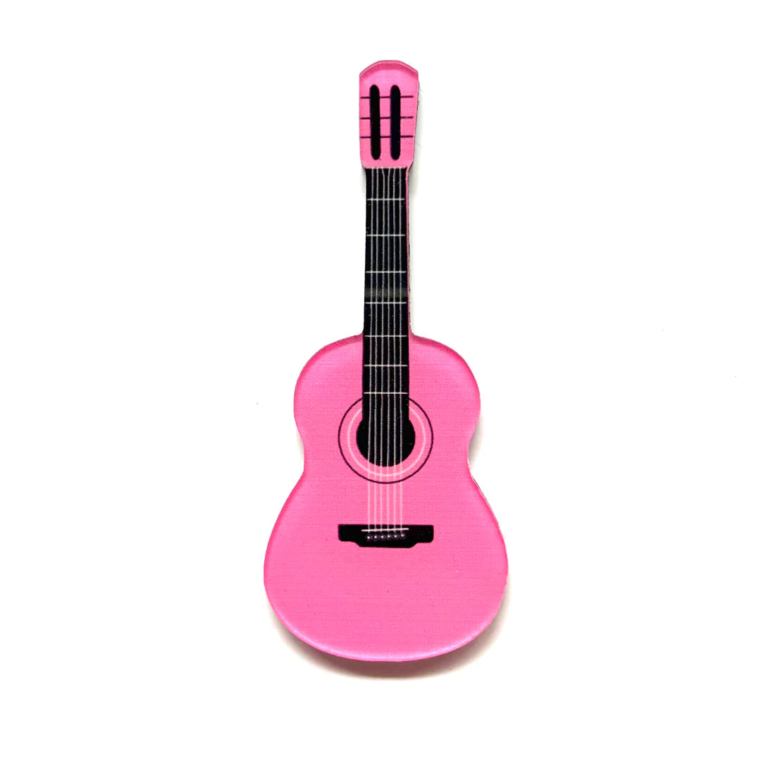 Pink Guitar Pin