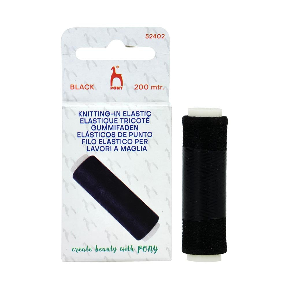 *Knitting Elastic Black