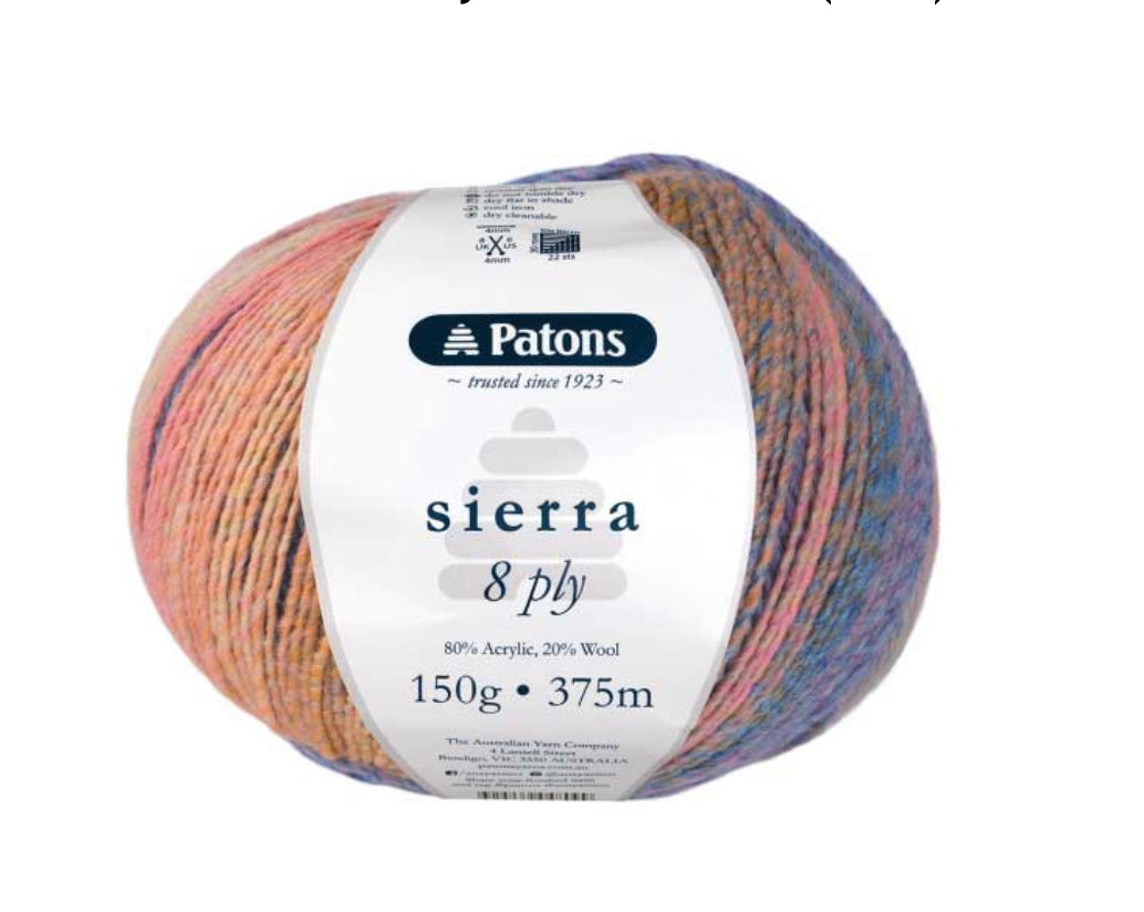 Patons Sierra Yarn 8Ply