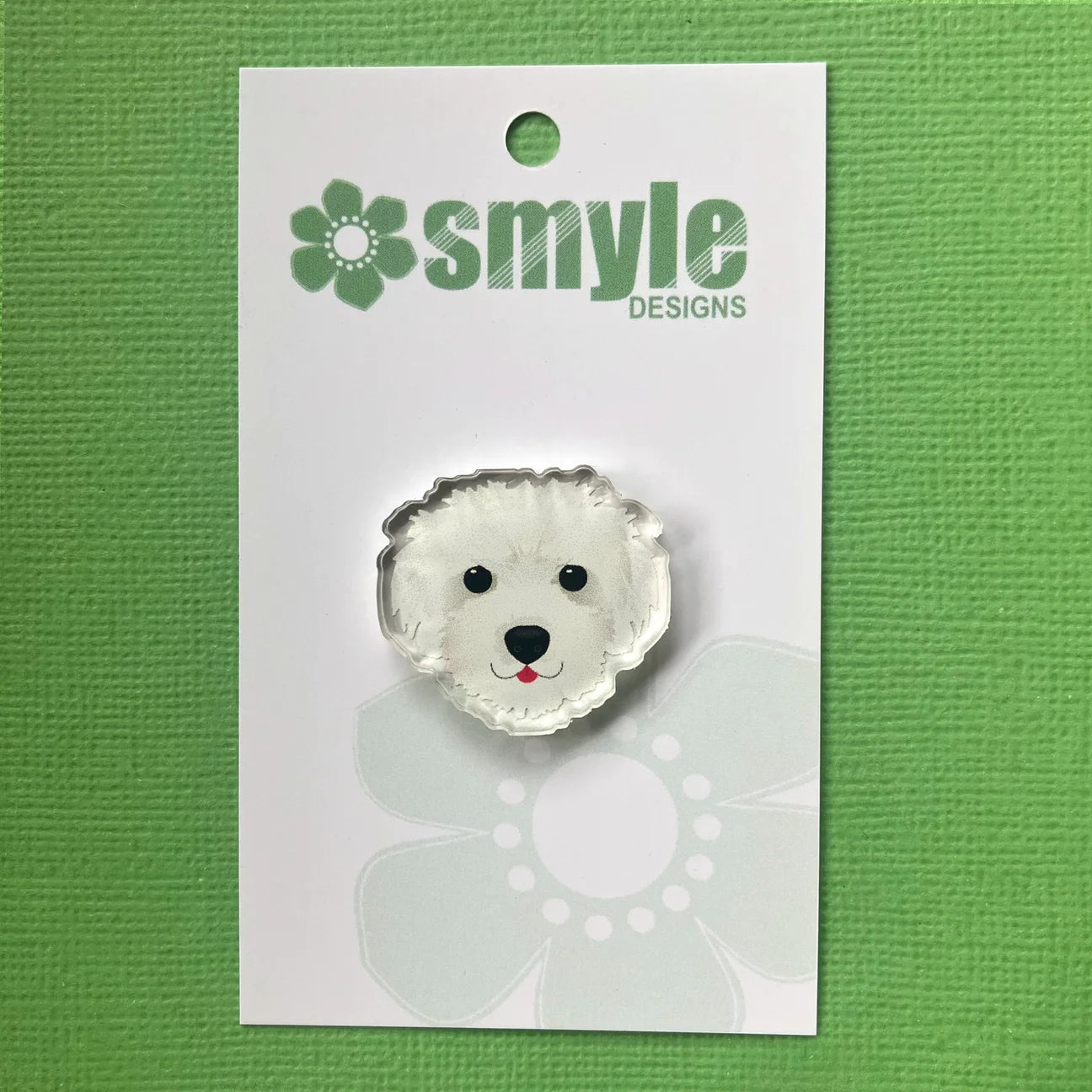 Maltese Poodle Pin