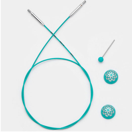 Teal Swivel Cable 100cm