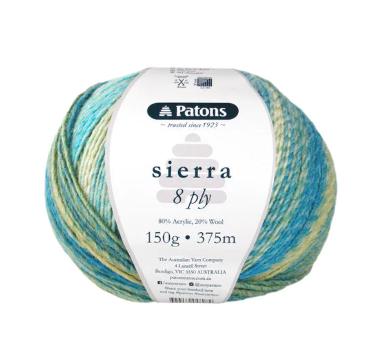 Patons Sierra Yarn 8Ply