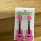 Pink Guitar Earrings