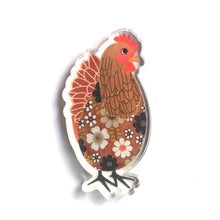 Brown Chicken Pin