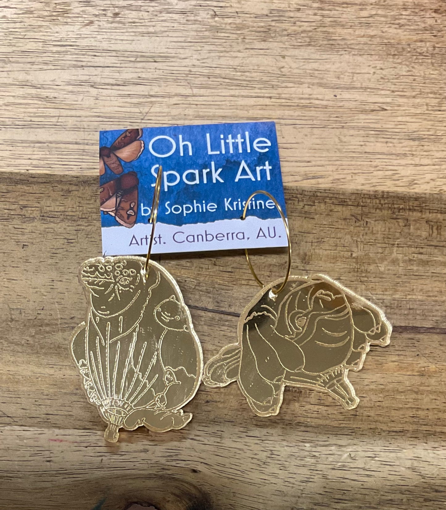 Skywhale Mama and Papa Earrings