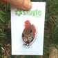 Brown Chicken Pin