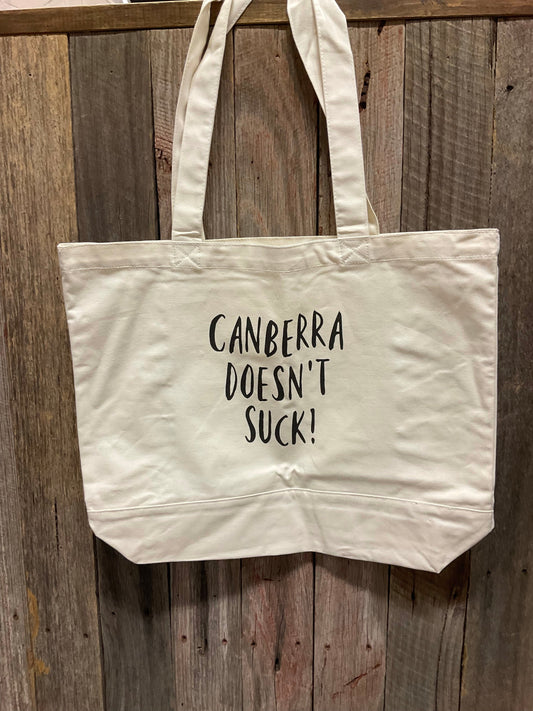 Canberra Doesn't Suck Tote Medium