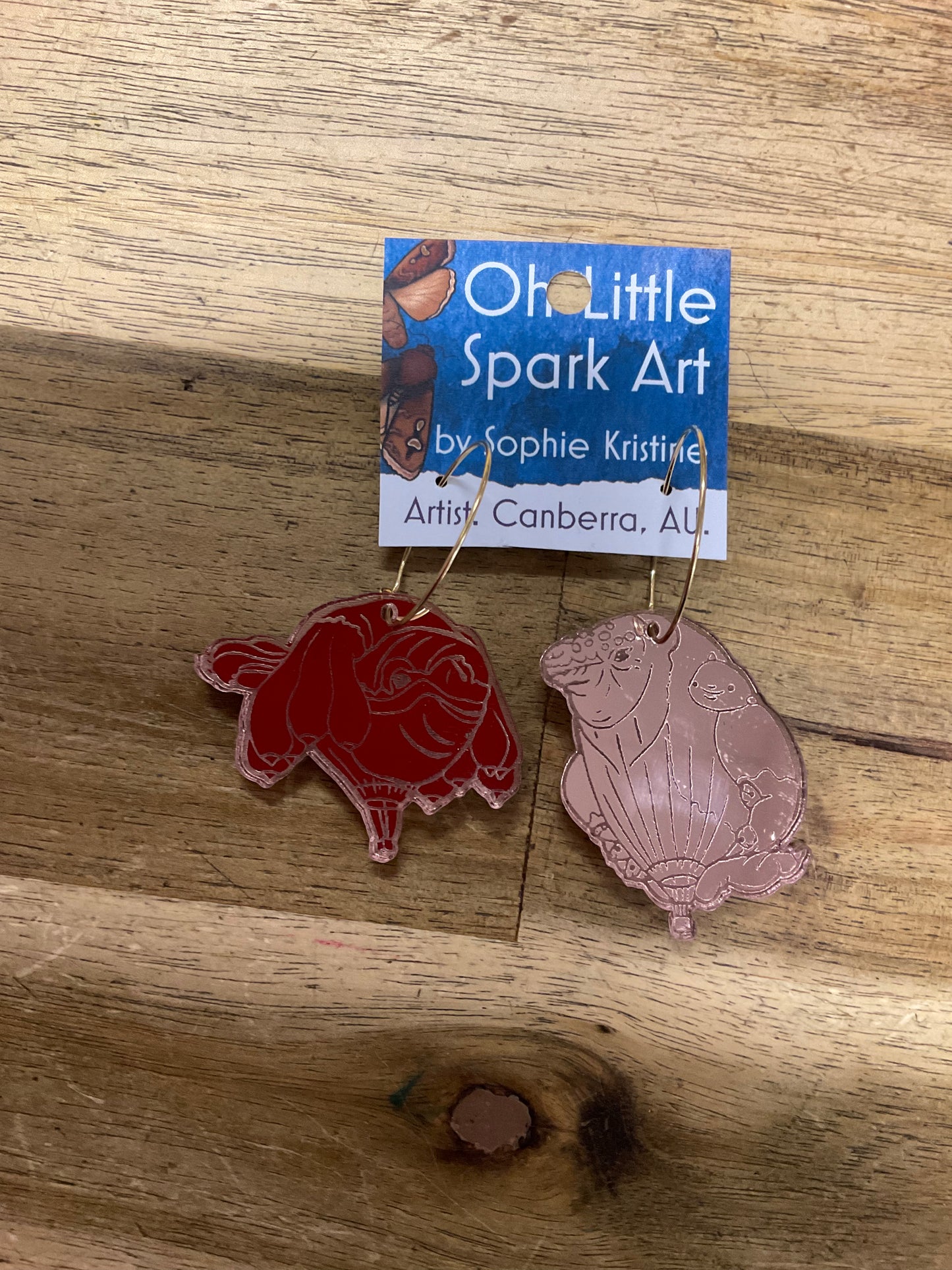 Skywhale Mama and Papa Earrings