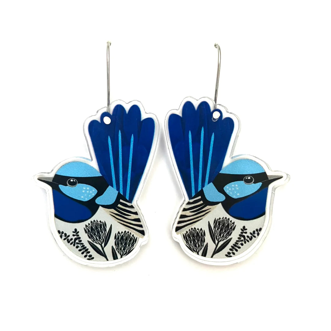 Fairy Wren Earrings