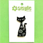 Black Retro Cat Pin