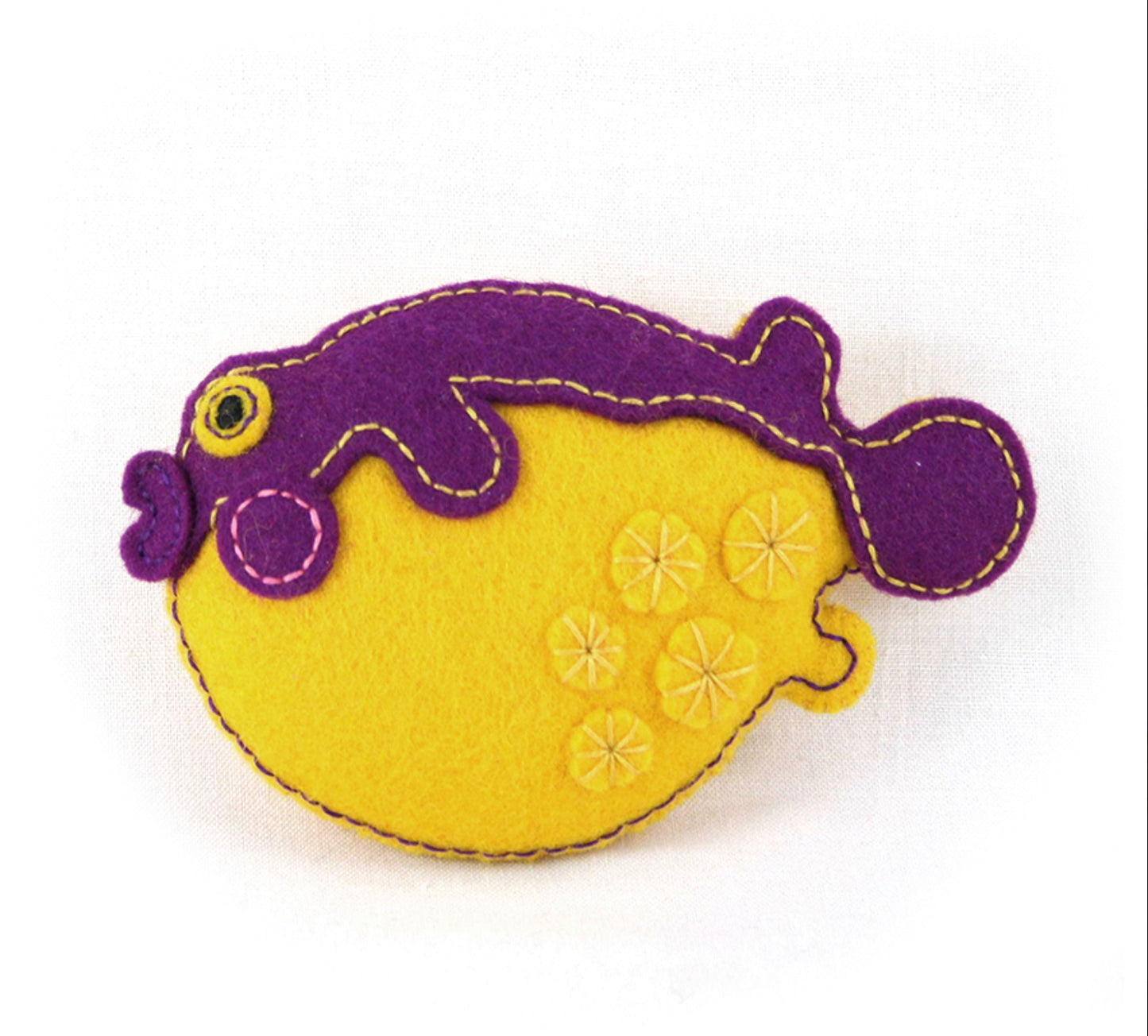 Make It Embroidery Kit Sea Creatures Puffer Fish