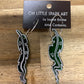 Green Gum Leaf Earrings