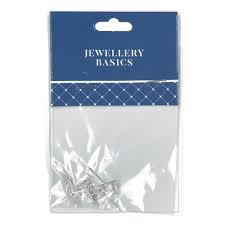 *Earring Post 12mm - Bright Silver
