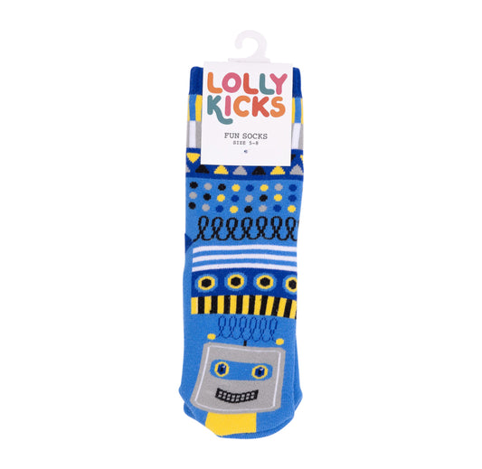 Lolly Kicks - Robot Socks