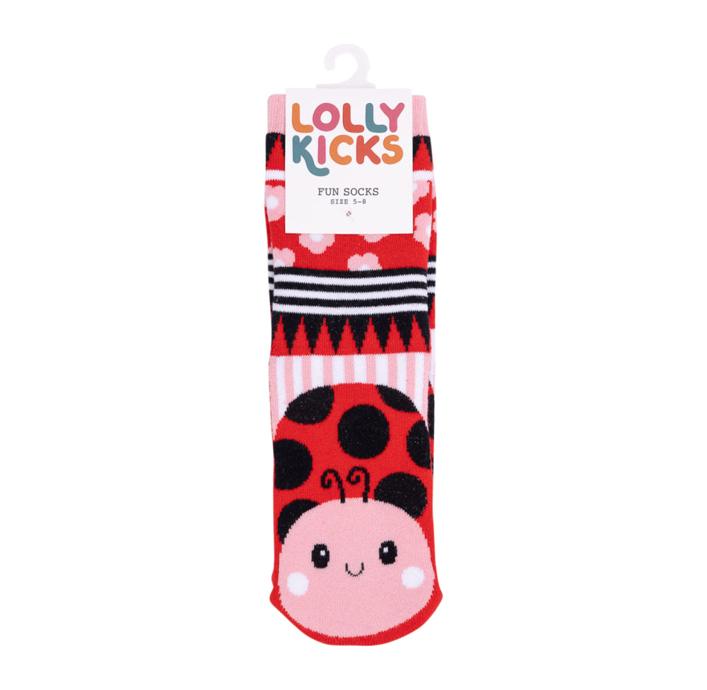 Lolly Kicks - Ladybug Socks