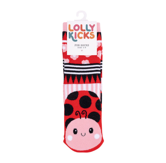 Lolly Kicks - Ladybug Socks