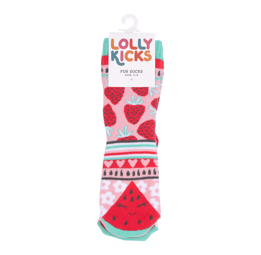 Lolly Kicks - Watermelon Socks