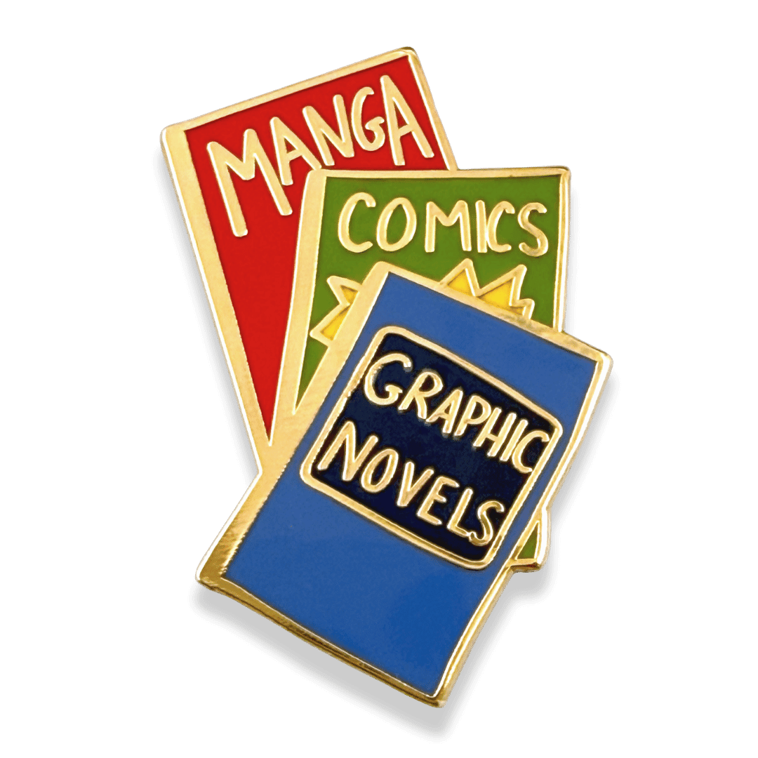 Manga Comics Graphic Novels Lapel Pin