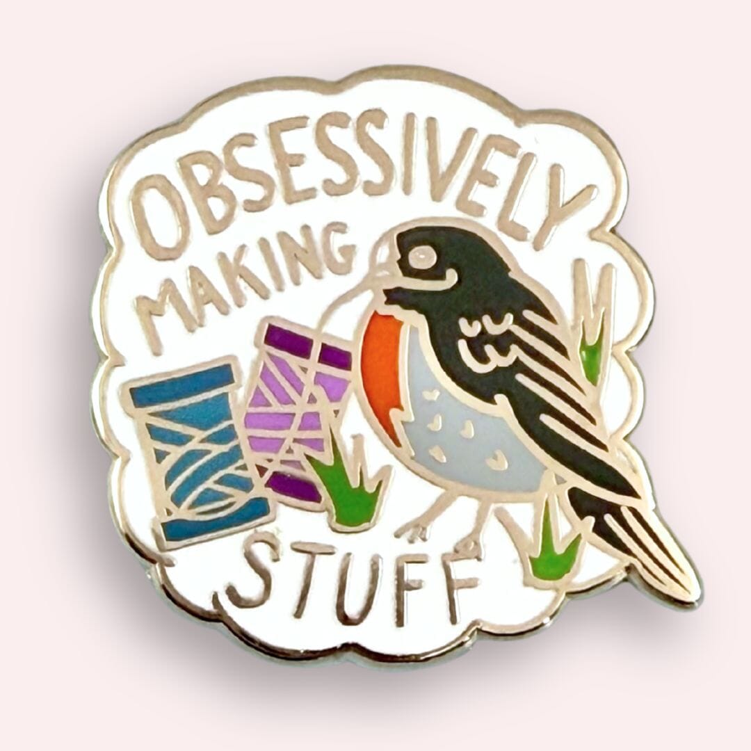 Obsessively Making Stuff Lapel Pin