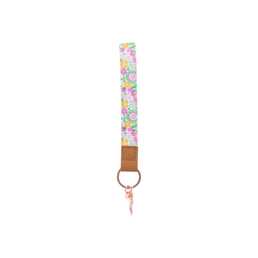 *Fabric Wristlet - Pink Flowers