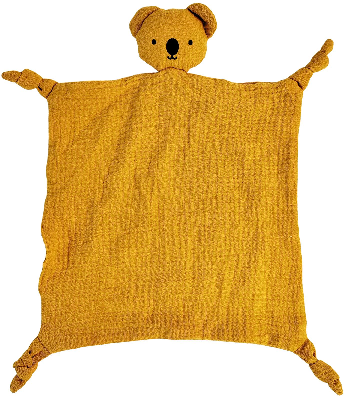 Bubsy Koala Muslin Comforter Mustard