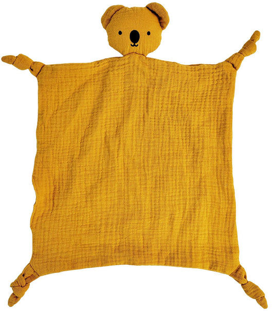 Bubsy Koala Muslin Comforter Mustard
