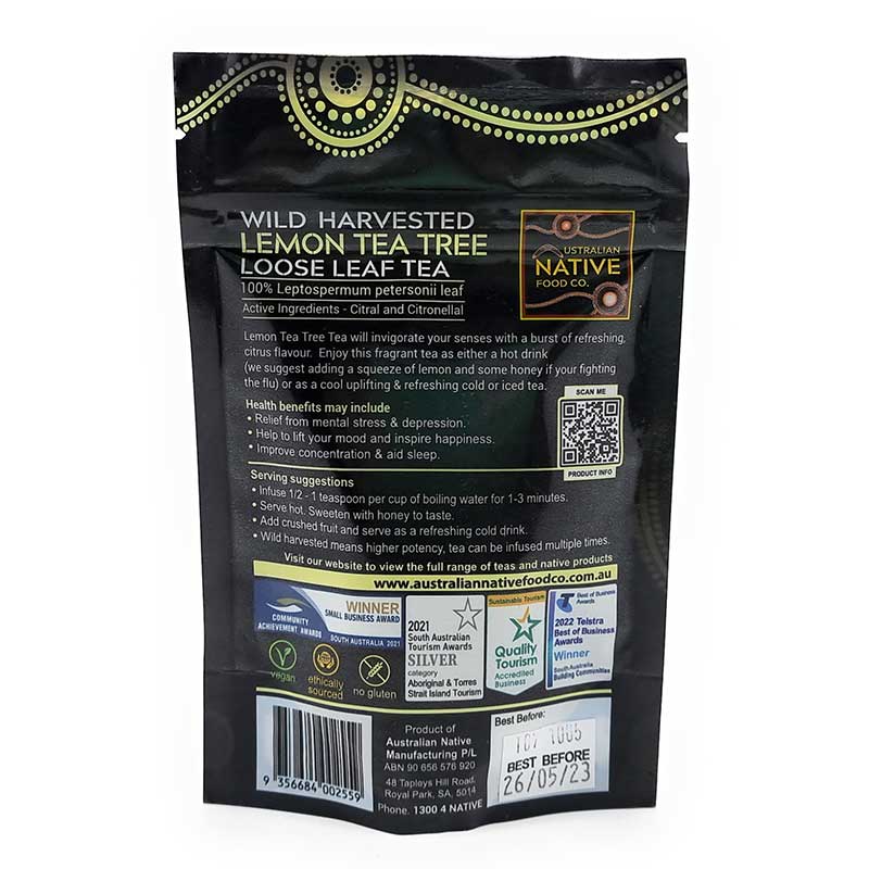 Lemon Tea Tree Loose Leaf Tea Wild Harvested