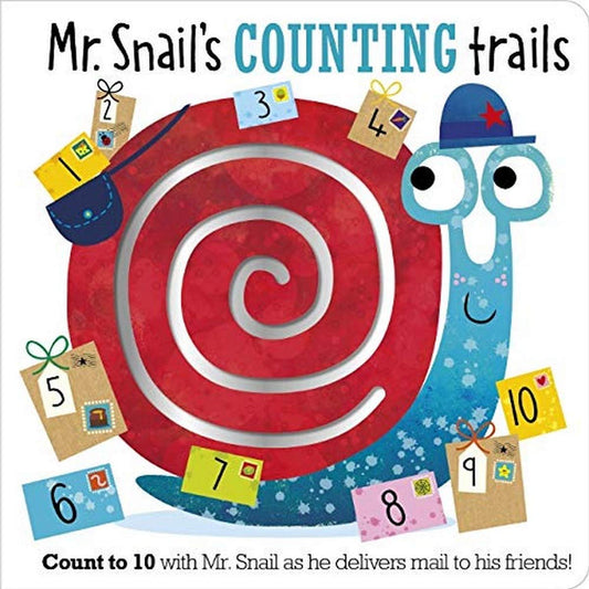 Mr Snail's Counting Trails Board Book