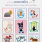 I Love My Dog Embroidery