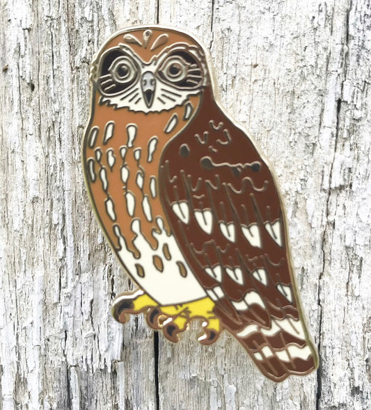 Southern Boobook Owl Lapel Pin