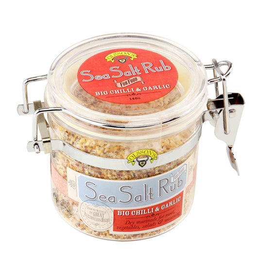 Big Chilli & Garlic Sea Salt Rub | 140g Jar