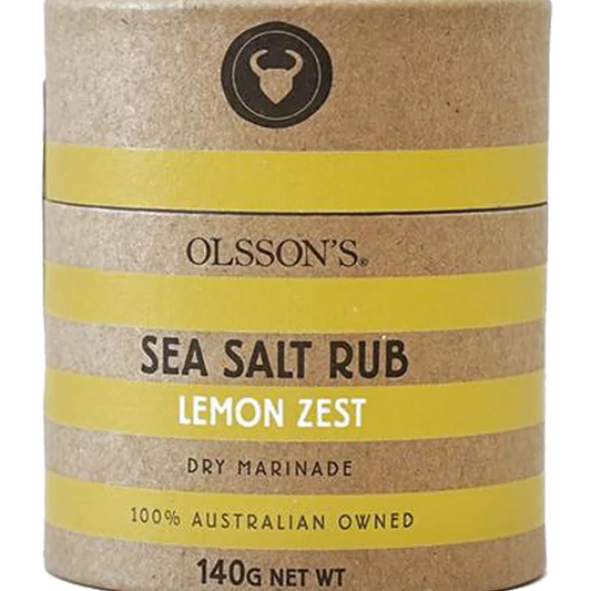 Lemon Zest Sea Salt Rub | 140g