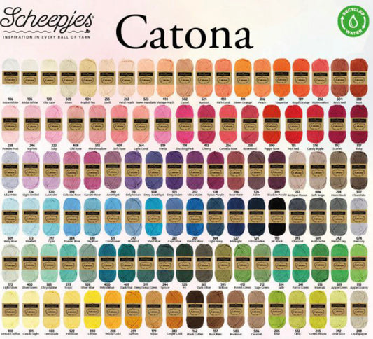 Scheepjes Catona 50g  Colours to #399