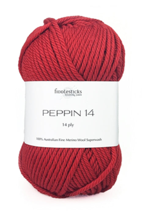 Fiddlesticks Peppin 14 100% Australian Fine Merino Wool Superwash