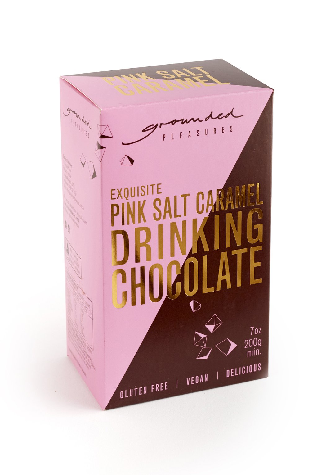 Exquisite Pink Salt Caramel Drinking Chocolate