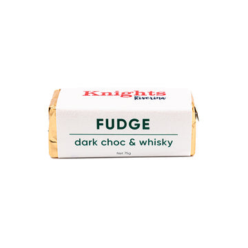 Dark Chocolate Whiskey Fudge