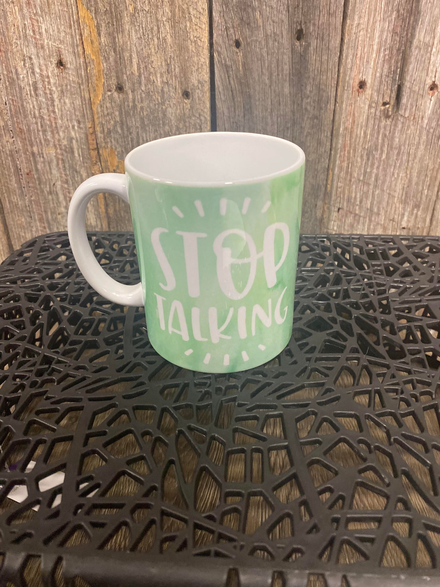 Naughty Corner Mug- STOP TALKING