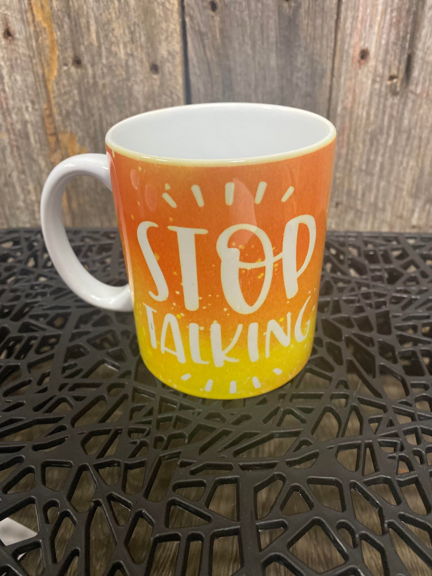 Naughty Corner Mug- STOP TALKING