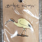 White Ibis Bin Chicken Lapel Pin