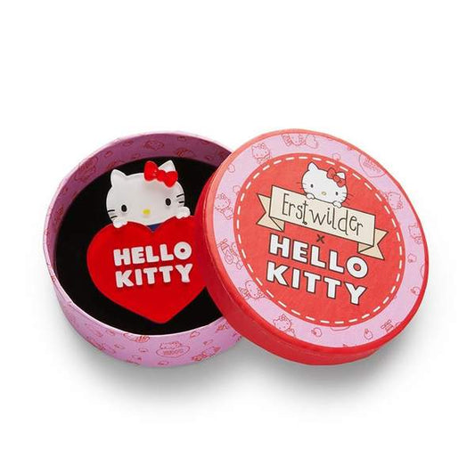 Hello Kitty Heart Brooch - Hello Kitty