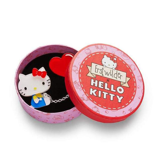 Balloon Heart Brooch - Hello Kitty