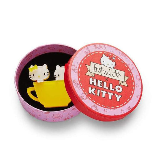 Hello Kitty & Mimmy Brooch - Hello Kitty