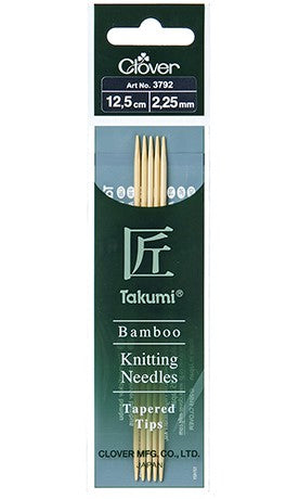 Clover Takumi Double Pointed Needles 12.5cm